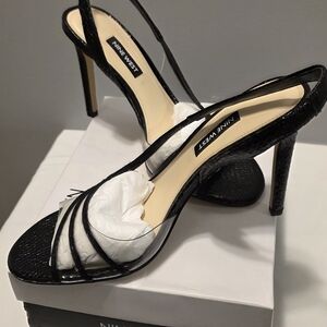 BRAND NEW Nine West Issy3 Black Slingback Pumps